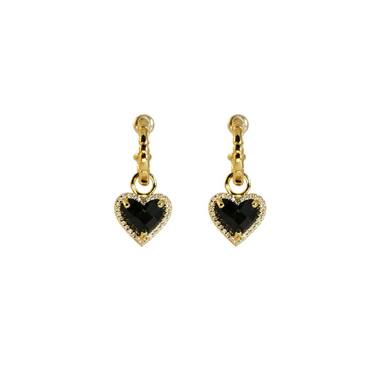 Orecchini Dark Amour – Zircone Scintillante