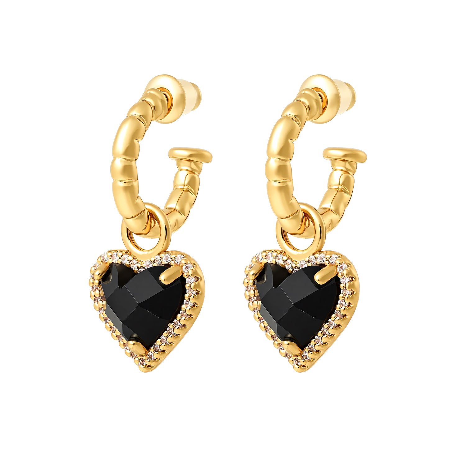 Orecchini Dark Amour – Zircone Scintillante