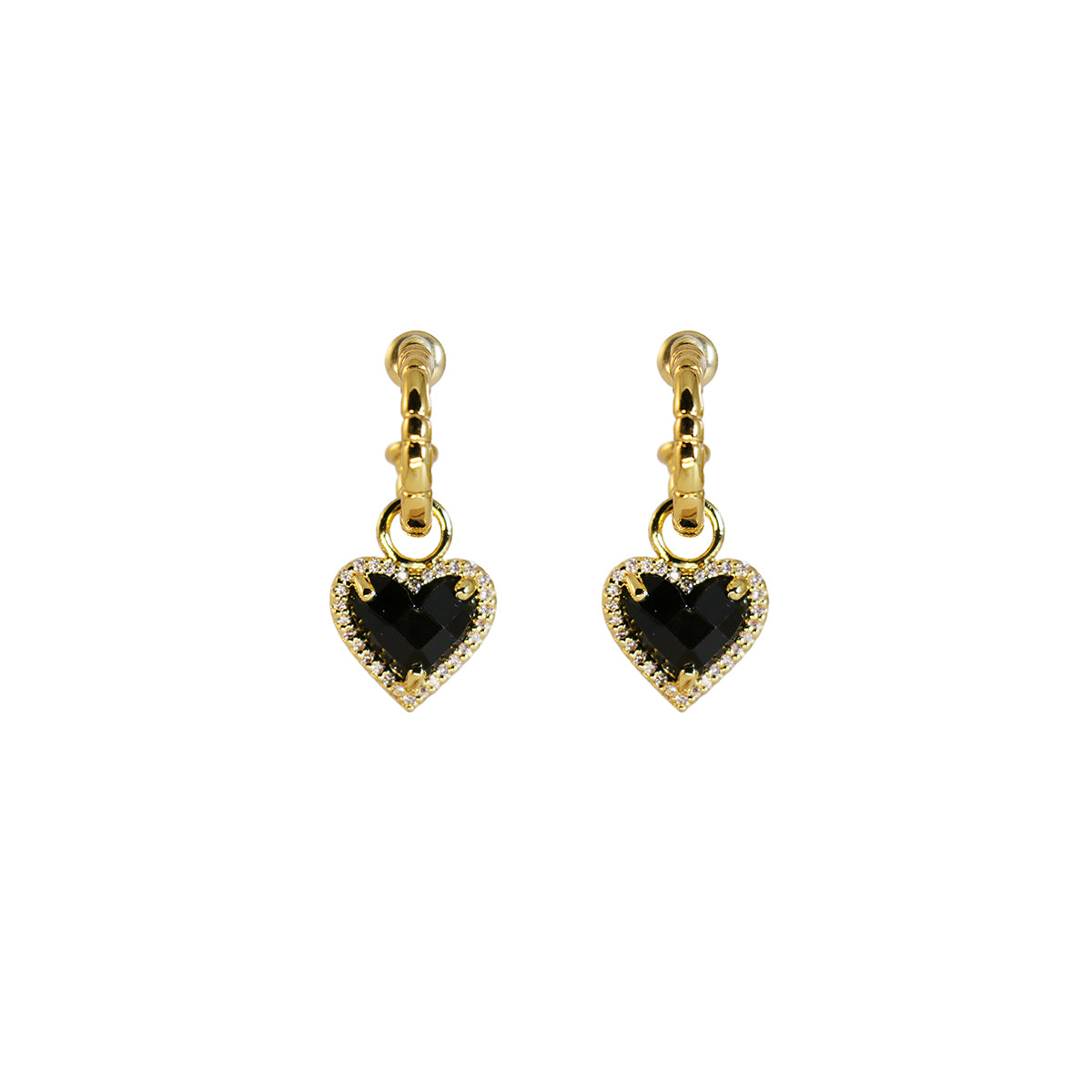 Orecchini Dark Amour – Zircone Scintillante