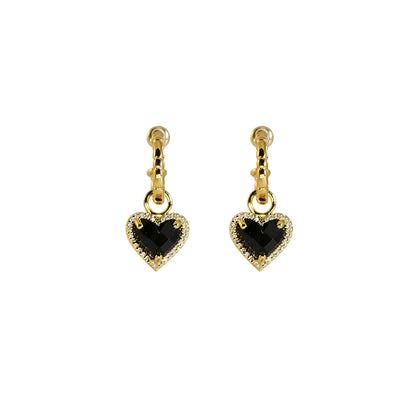 Orecchini Dark Amour – Zircone Scintillante