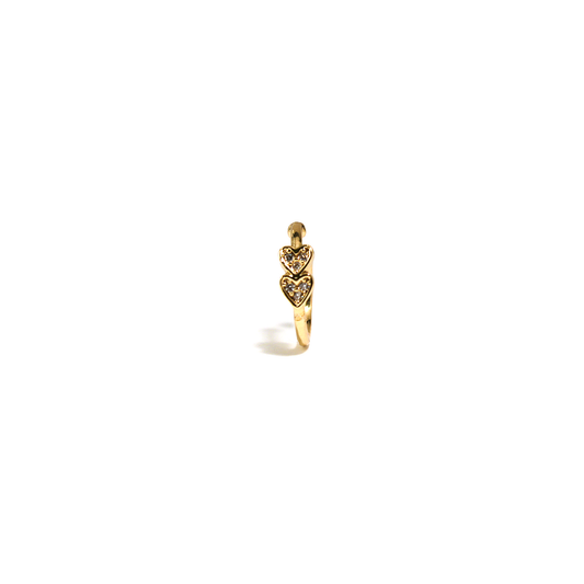 Heart Embrace Ear Cuff(singolo)