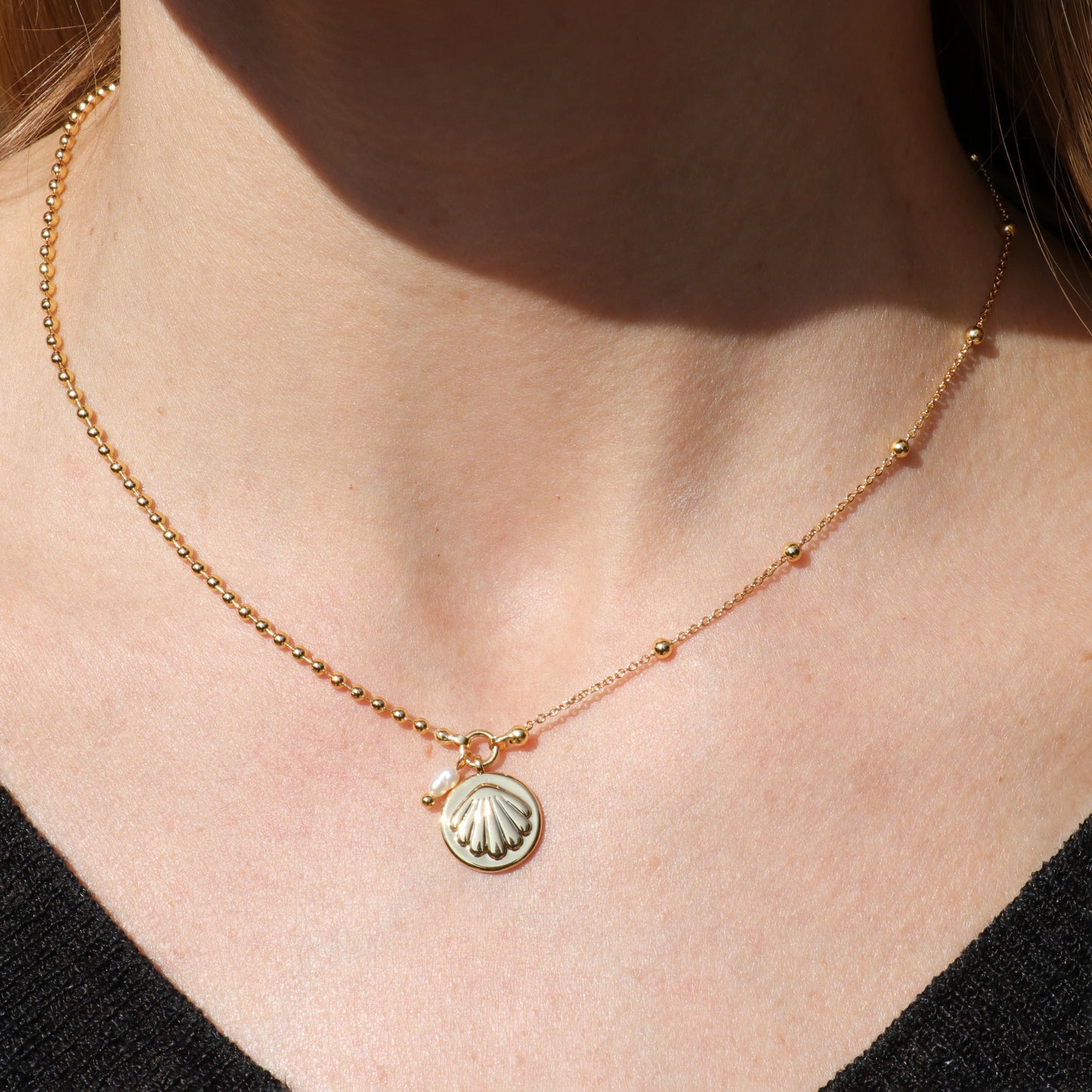 Pearl Kissed Seashell