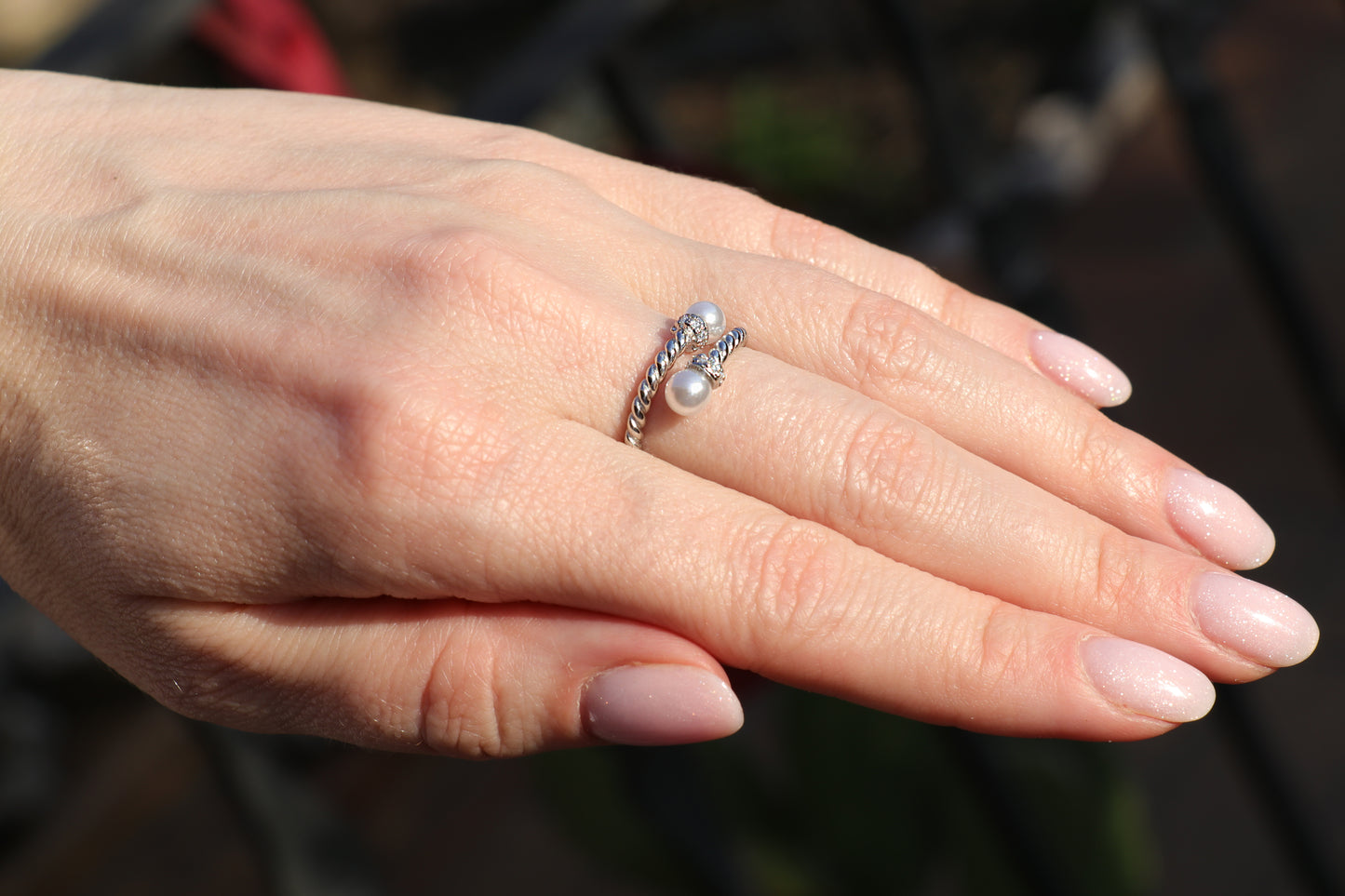 Pearl Embrace Anello