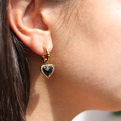 Orecchini Dark Amour – Zircone Scintillante