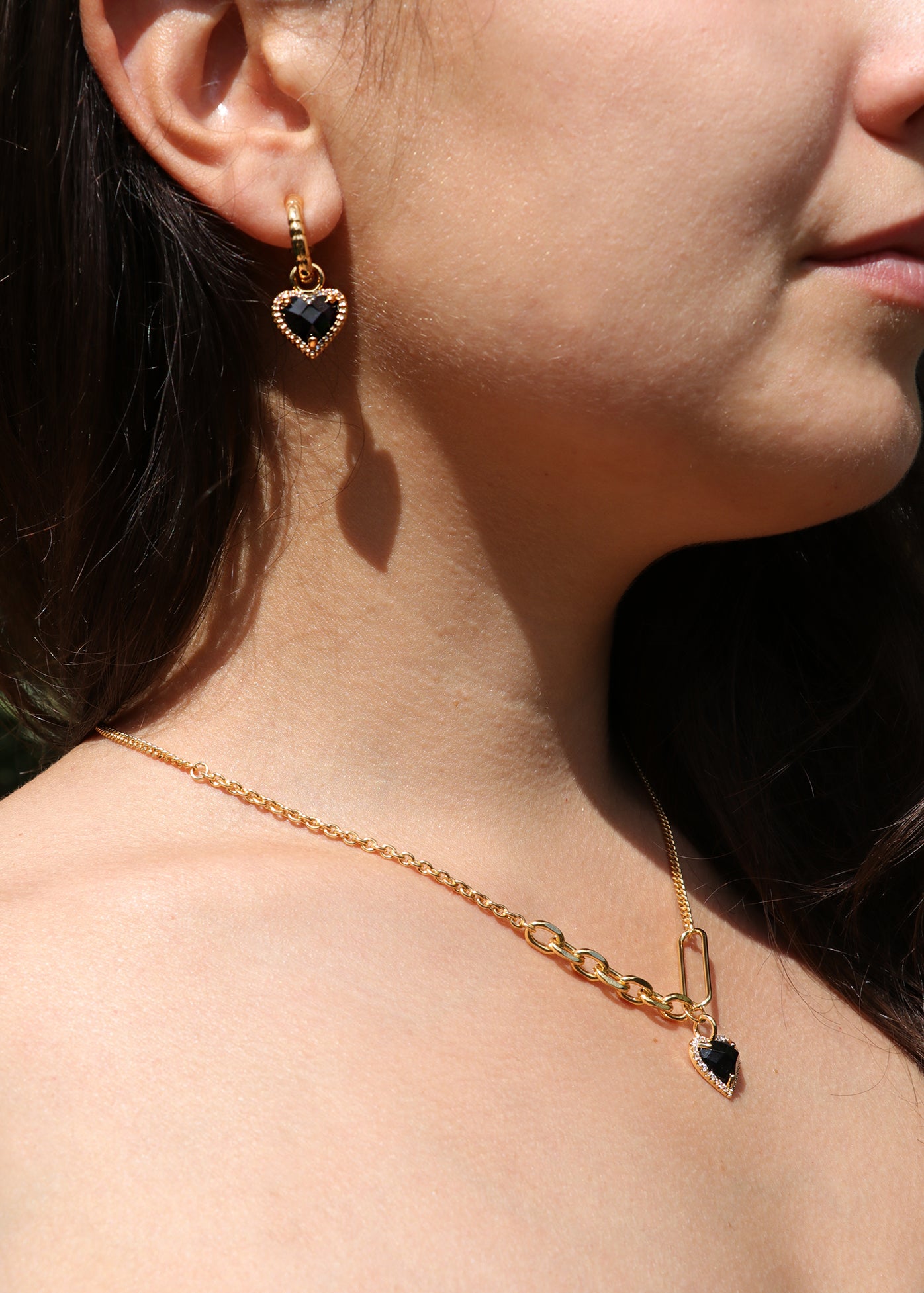 Orecchini Dark Amour – Zircone Scintillante