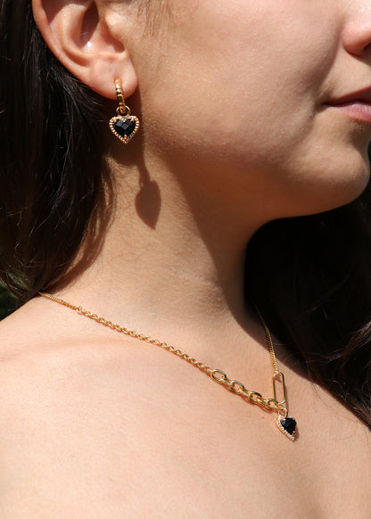 Orecchini Dark Amour – Zircone Scintillante