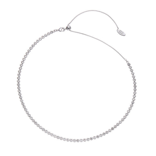 Brilla Collana Tennis Girocollo Regolabile 3mm