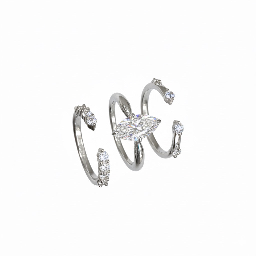 Amélie set anelli regolabili