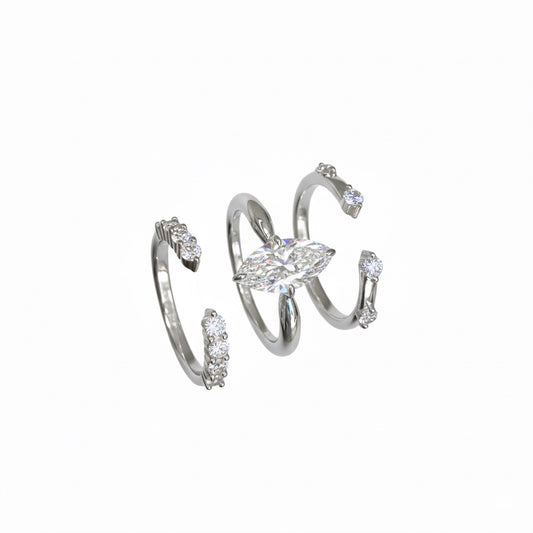 Amélie set anelli regolabili