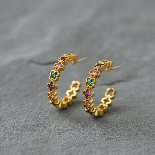 Fioré Orecchini a cercchio aperto