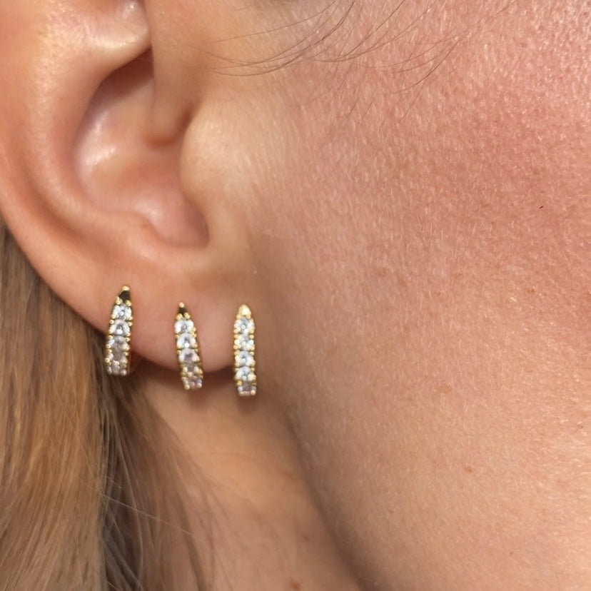 Luxe Arc 3 Fascia Orecchini