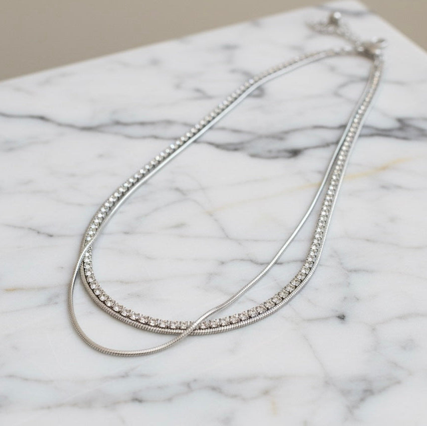 Gemma Mini Tennis Girocollo Doppia Fascia Regolabile