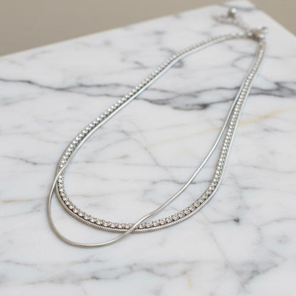 Gemma Mini Tennis Girocollo Doppia Fascia Regolabile