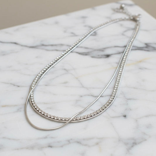 Gemma Mini Tennis Girocollo Doppia Fascia Regolabile