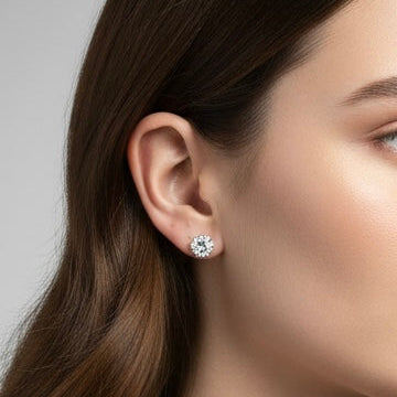 Cristaluxe Orecchini Punto Luce 8 mm