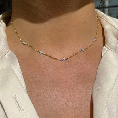 Collana Fiori Turchese