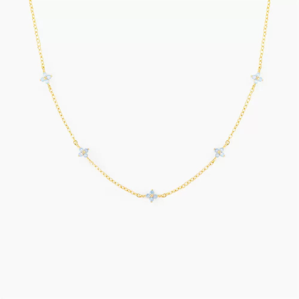 Collana Fiori Turchese