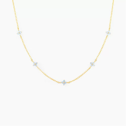 Collana Fiori Turchese