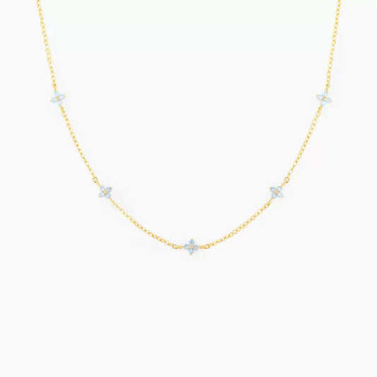 Collana Fiori Turchese