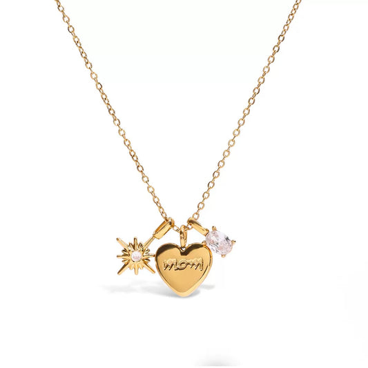 Collana Mamma con 3 charm