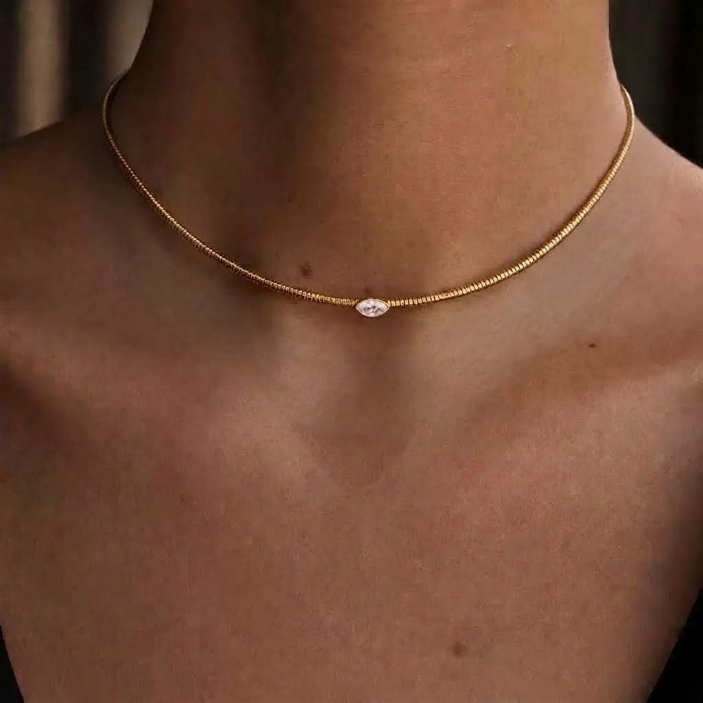 Collana Choker Goccia