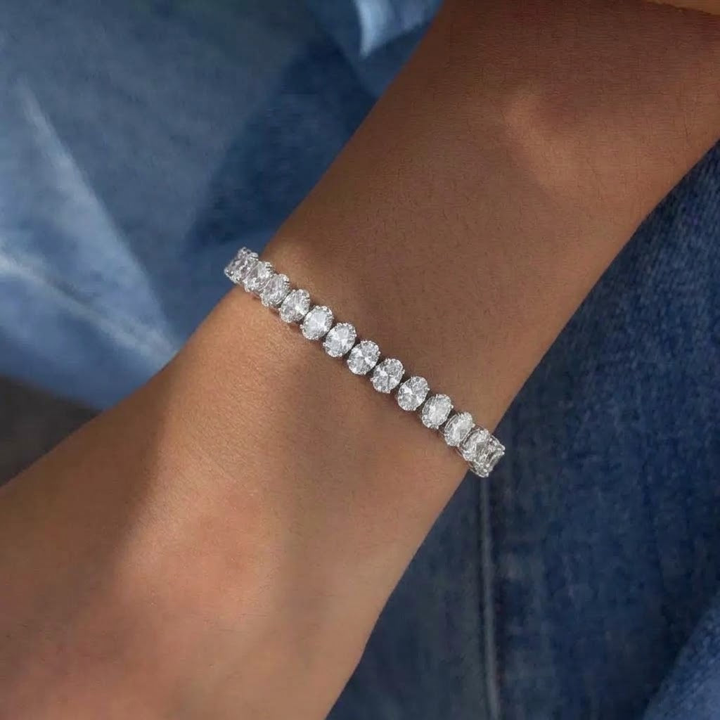 Bracciale Tennis Glow con Zirconi Ovali