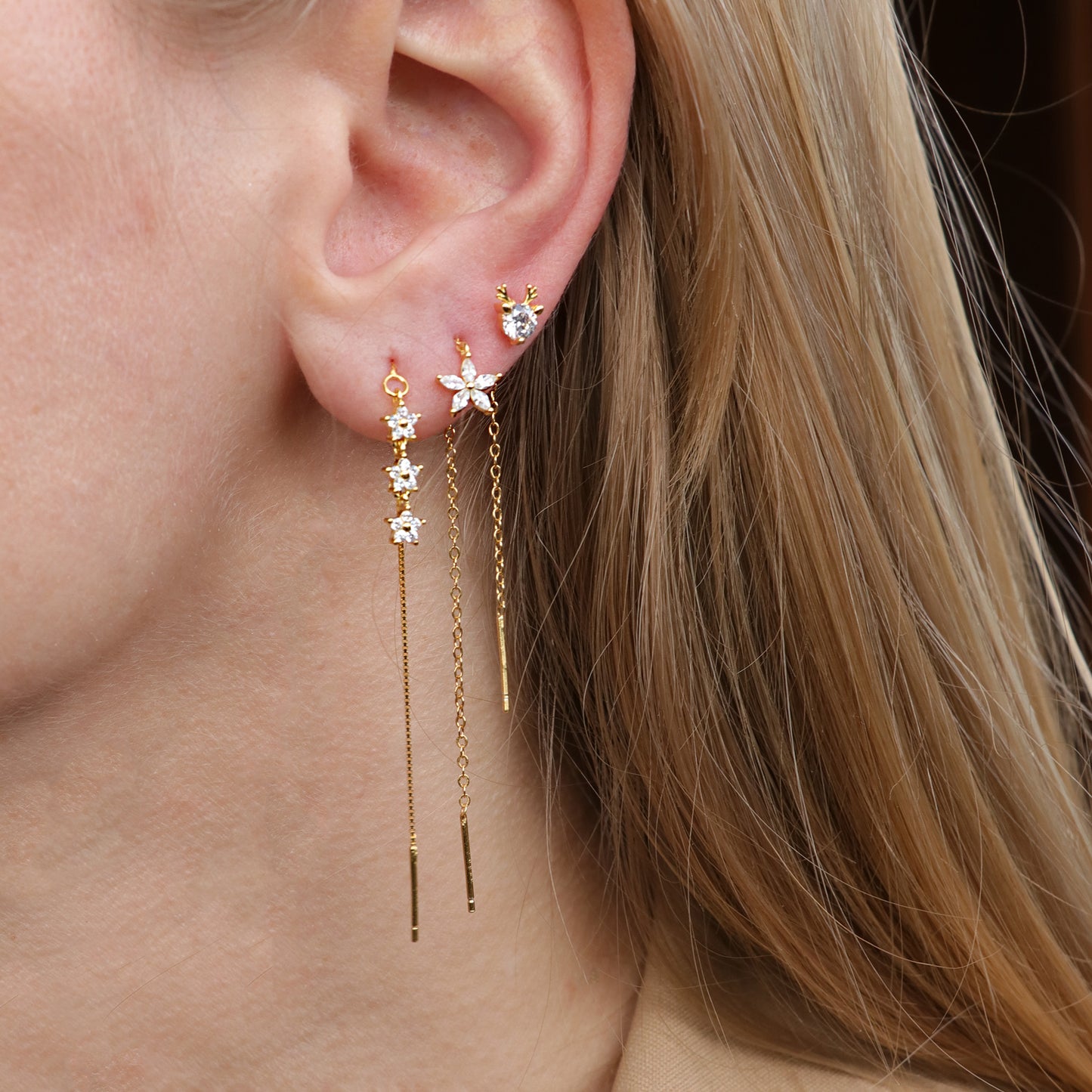 Renna Orecchini Pendenti