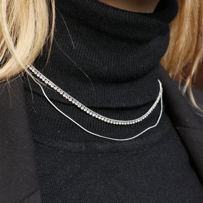 Gemma Mini Tennis Girocollo Doppia Fascia Regolabile